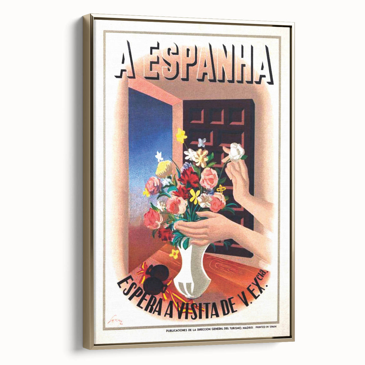 A Espanha Travel Poster – Vintage Advertising Retro Wall Art