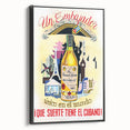 Vintage Bacardi Rum Poster - Retro Cuban Advertising Art