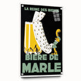 Vintage Advertising Poster: Bières de Marle Retro Wall Art