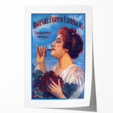 Vintage Bodegas Franco Españolas Rioja Wine Poster | Retro Wall Art