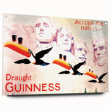 Vintage Guinness Draught Advertising Poster - Retro Toucan Wall Art