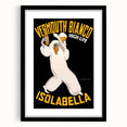 Vintage Vermouth Bianco Advertising Poster - Retro Italian Wall Art