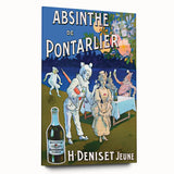 Absinthe de Pontarlier Poster: Retro Advertising Art, Vintage Print