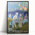 Absinthe de Pontarlier Poster: Retro Advertising Art, Vintage Print