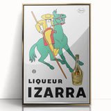 Vintage Izarra Poster: Retro Liqueur Advertising Wall Art