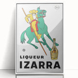 Vintage Izarra Poster: Retro Liqueur Advertising Wall Art