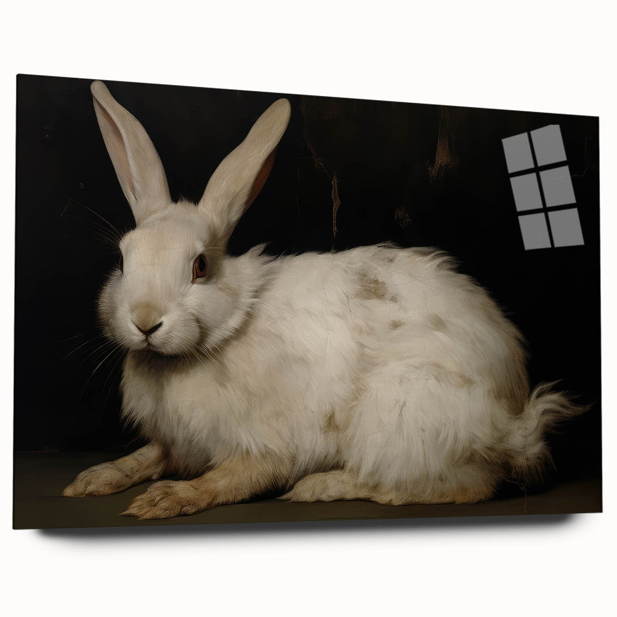 Vintage Animal Art: Majestic Rabbit – Retro Wildlife Illustration