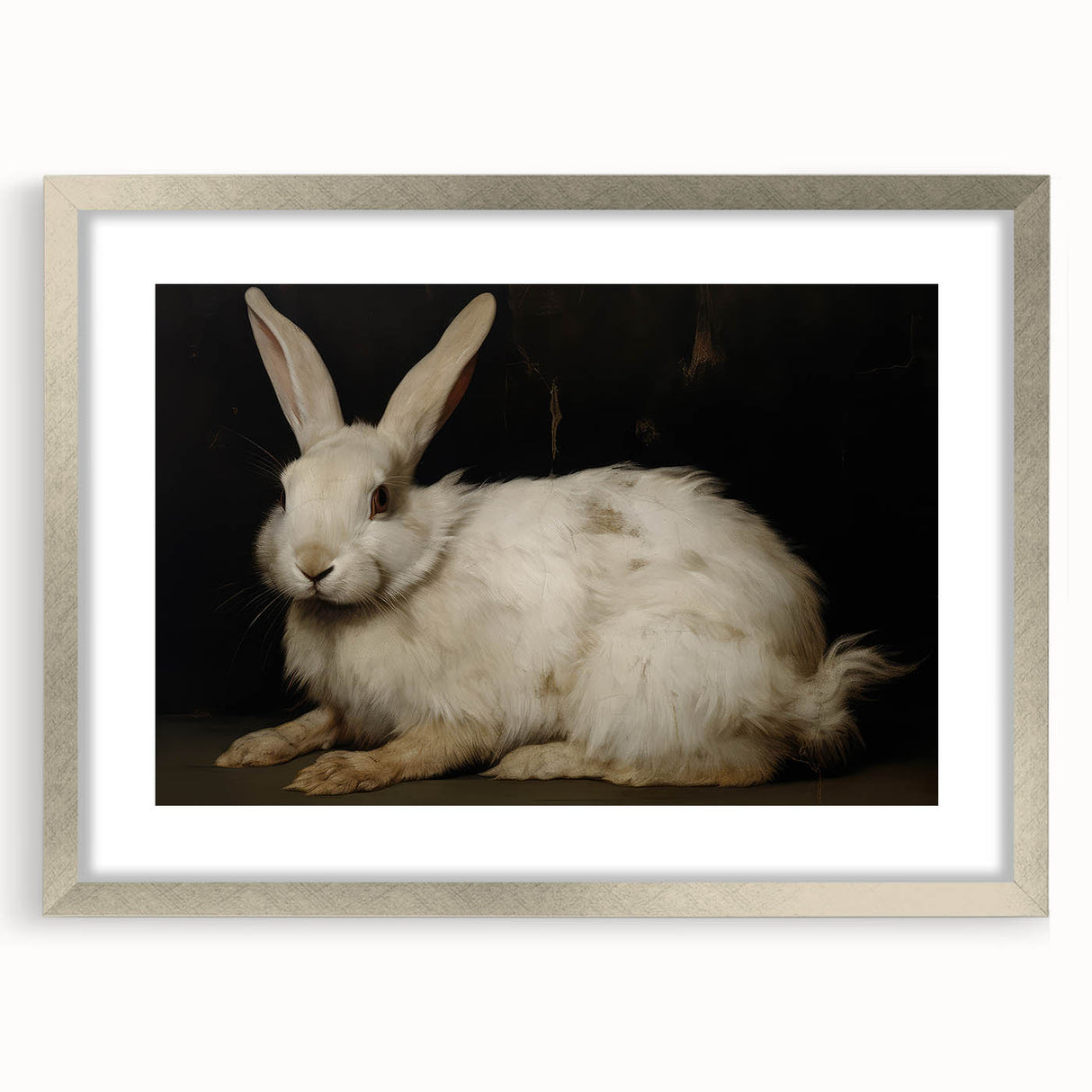 Vintage Animal Art: Majestic Rabbit – Retro Wildlife Illustration