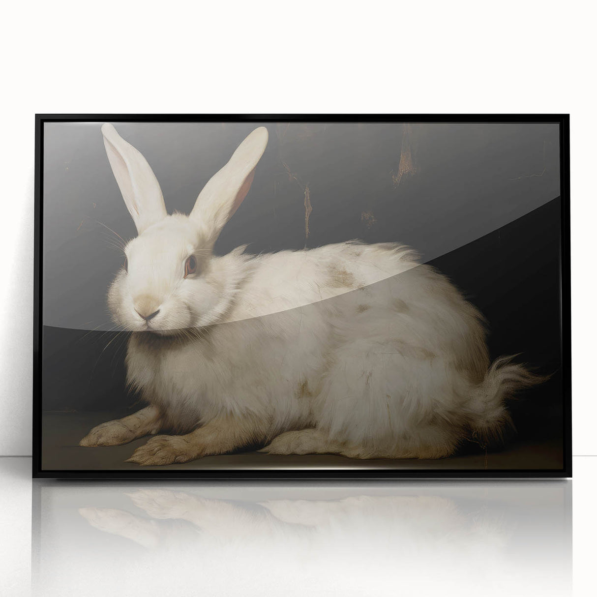 Vintage Animal Art: Majestic Rabbit – Retro Wildlife Illustration