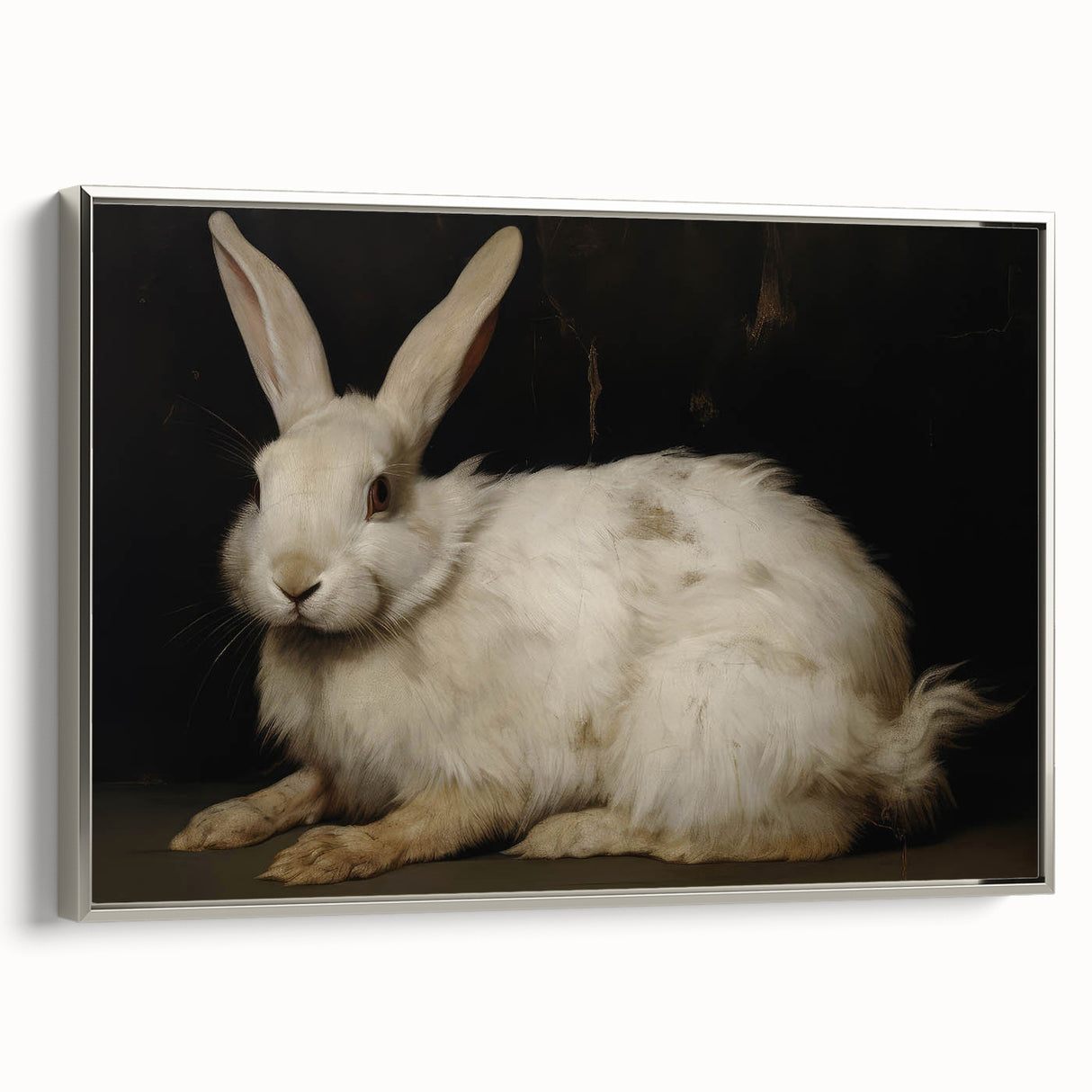 Vintage Animal Art: Majestic Rabbit – Retro Wildlife Illustration
