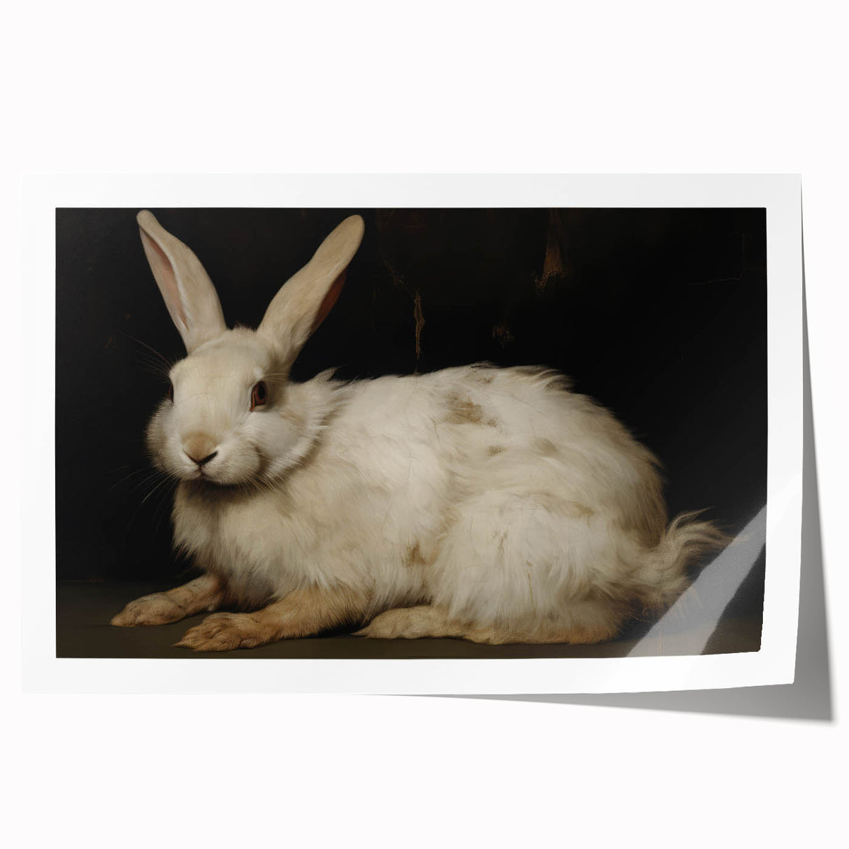 Vintage Animal Art: Majestic Rabbit – Retro Wildlife Illustration