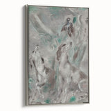 Vintage Animal Art – Whimsical Dogs and Bird in Retro Print