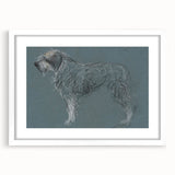 Vintage Animal Art – Sketch of a Dog in Classic Retro Illustration