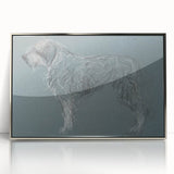 Vintage Animal Art – Sketch of a Dog in Classic Retro Illustration