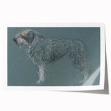 Vintage Animal Art – Sketch of a Dog in Classic Retro Illustration