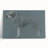 Vintage Animal Art – Sketch of a Dog in Classic Retro Illustration