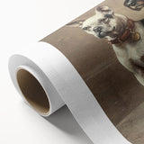 Vintage Animal Art: Trio of Dogs – Retro Wildlife Illustration