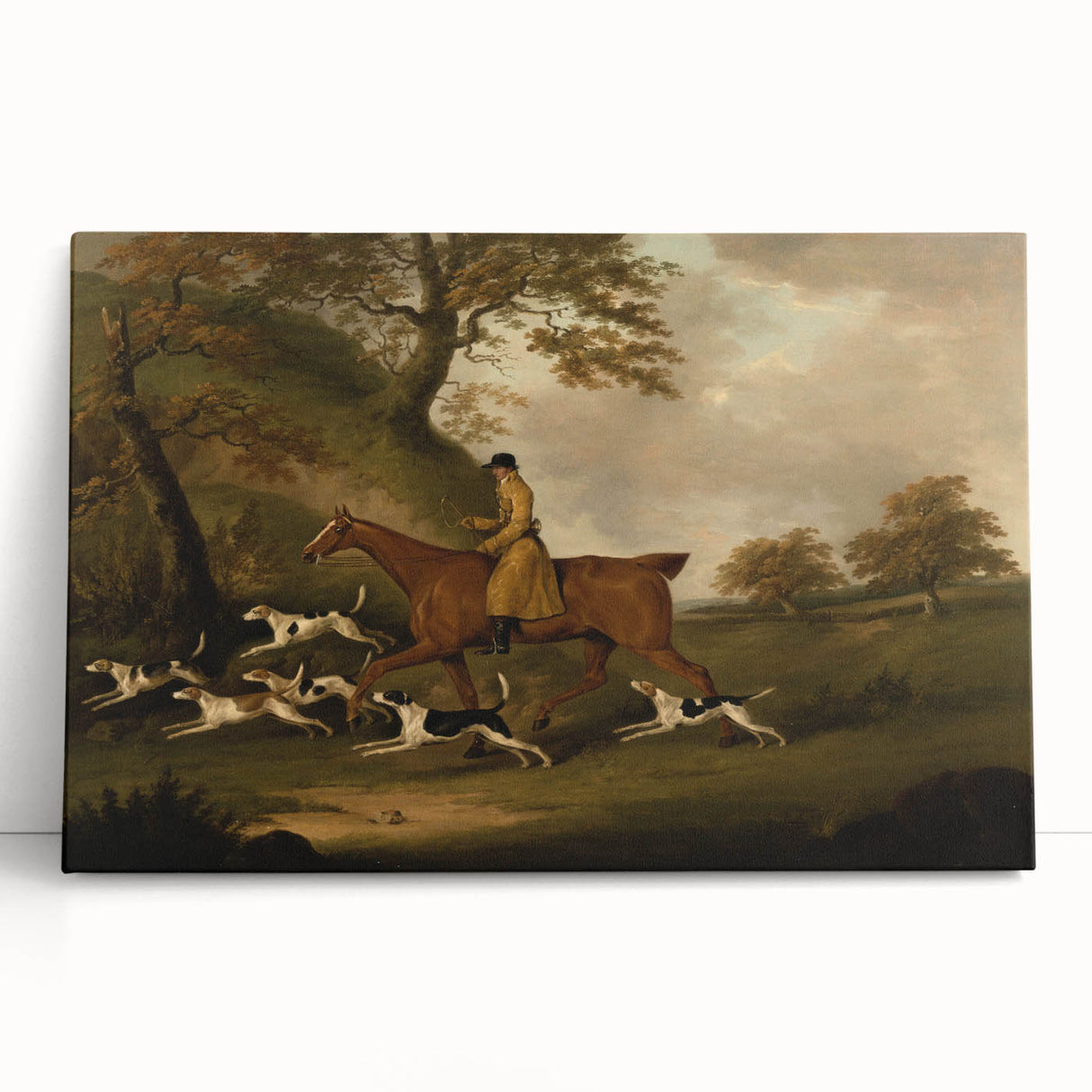Vintage Animal Art: Hunter with Dogs – Antique Wildlife Print