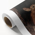 Vintage Animal Art - Rabbits in Nest Antique Wildlife Print
