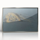 Vintage Animal Art - Resting Lion Antique Wildlife Sketch