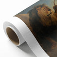 Vintage Animal Art - Majestic Lion at Dusk Antique Wildlife Print