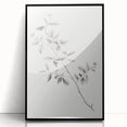 Vintage Botanical Art Prints - Black and White Branch Illustration