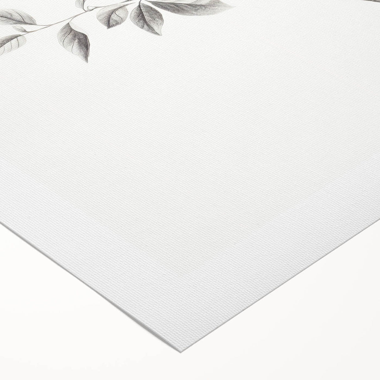 Vintage Botanical Art Prints - Black and White Branch Illustration
