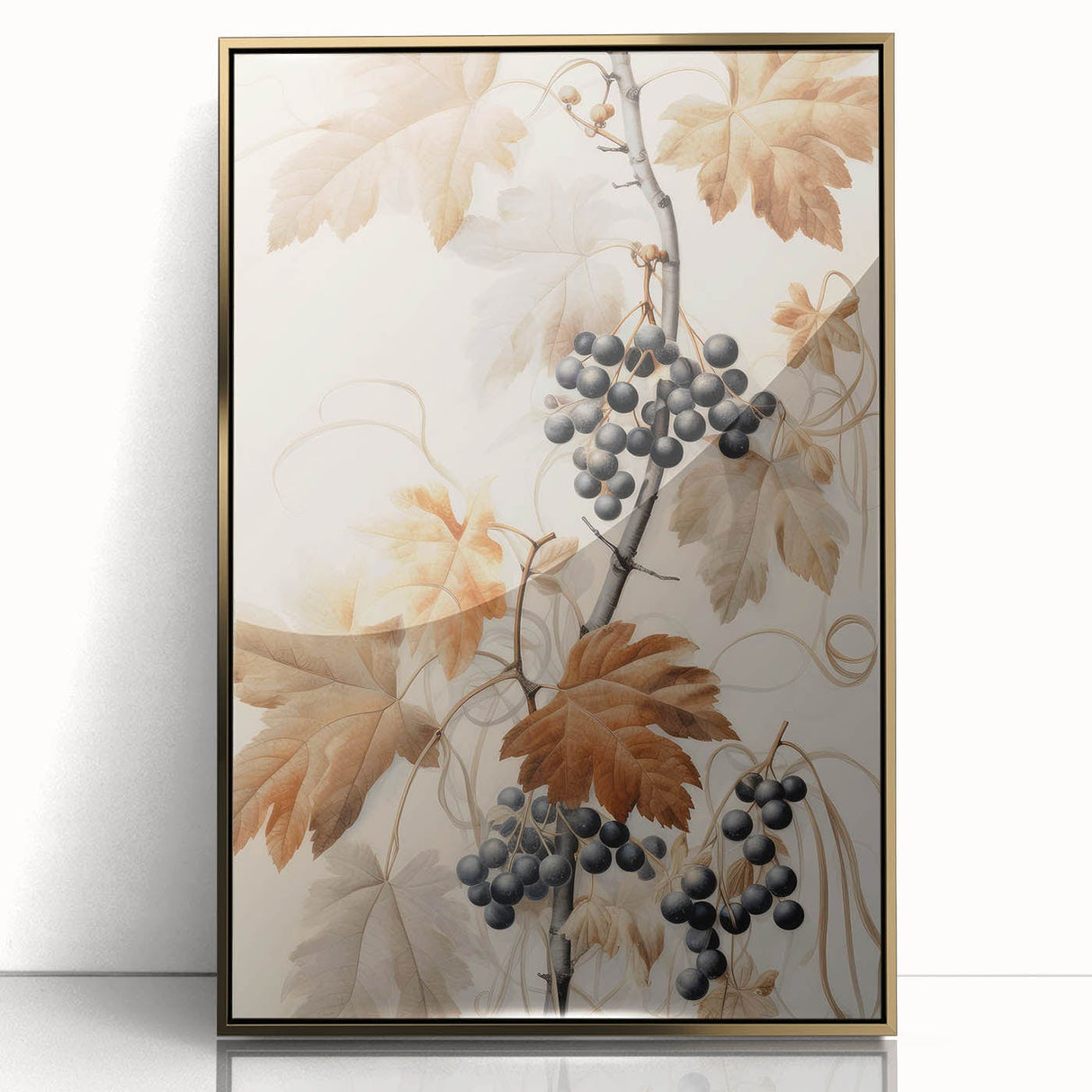 Vintage Botanical Art Prints – Antique Grapevine Floral Illustration