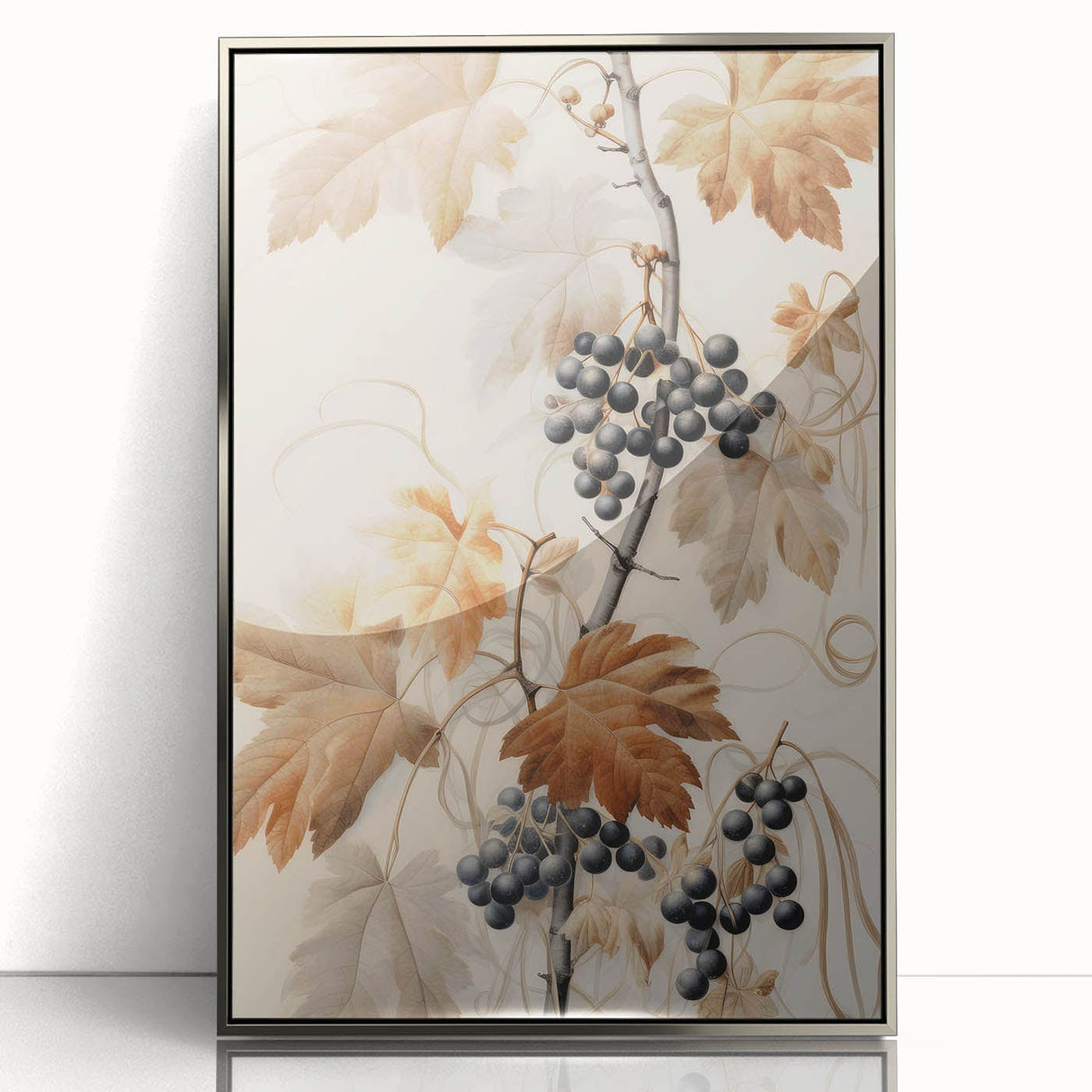 Vintage Botanical Art Prints – Antique Grapevine Floral Illustration
