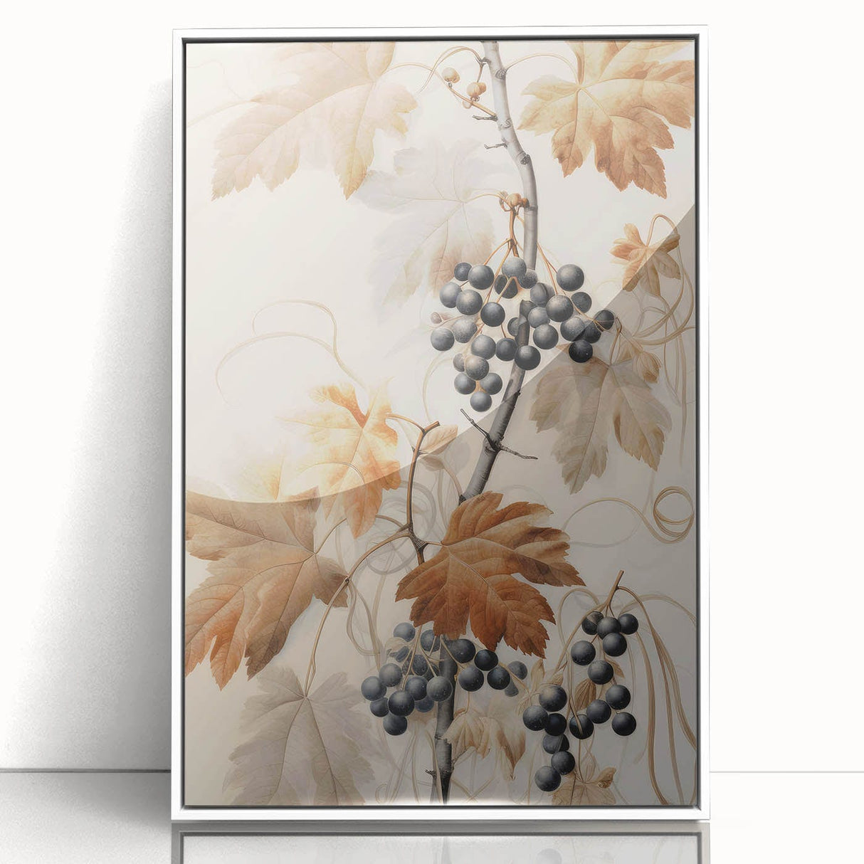 Vintage Botanical Art Prints – Antique Grapevine Floral Illustration