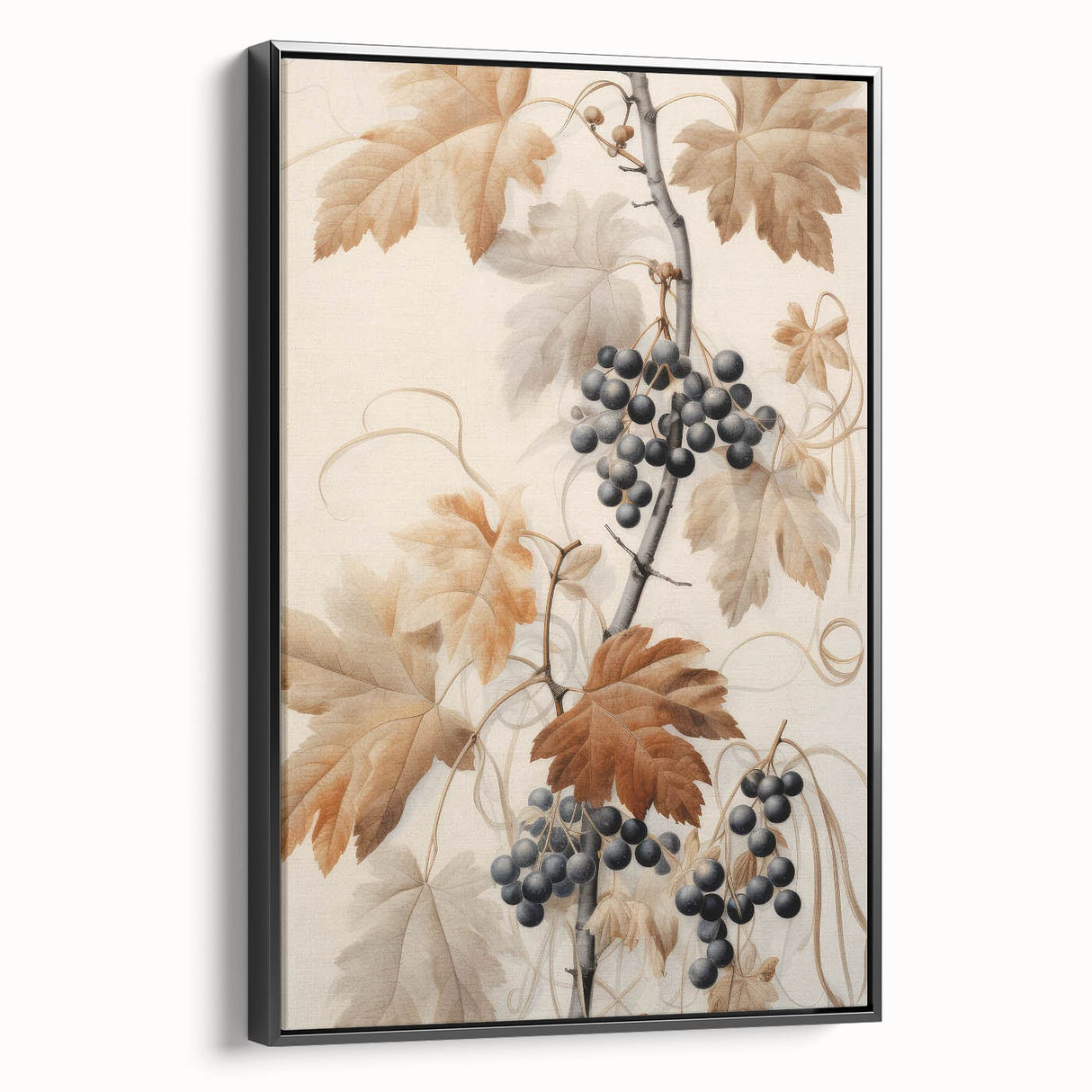 Vintage Botanical Art Prints – Antique Grapevine Floral Illustration