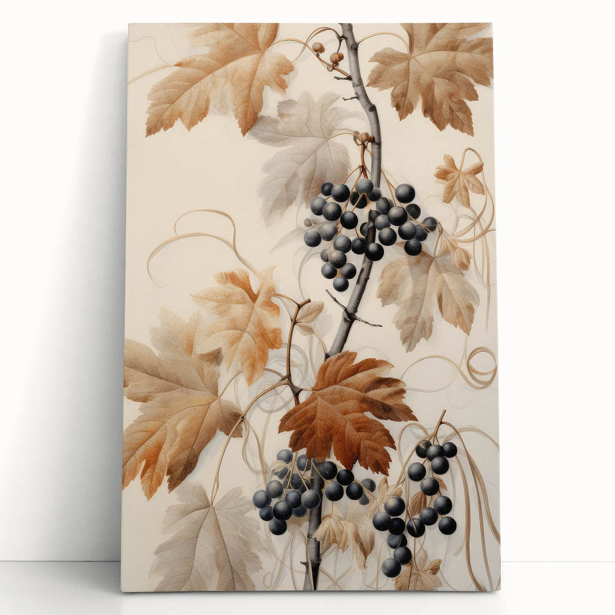 Vintage Botanical Art Prints – Antique Grapevine Floral Illustration