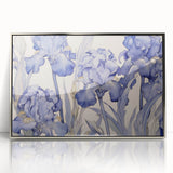 Vintage Botanical Art Prints – Blue Iris Flower Illustration