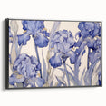 Vintage Botanical Art Prints – Blue Iris Flower Illustration