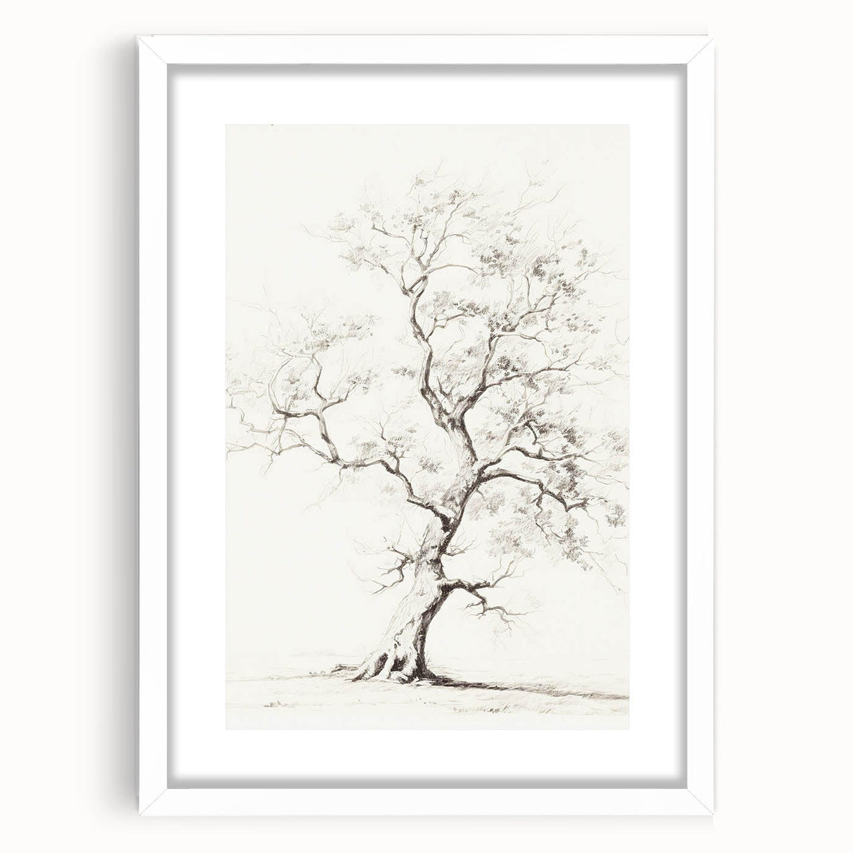 Vintage Botanical Art Prints – Pencil Tree Illustration
