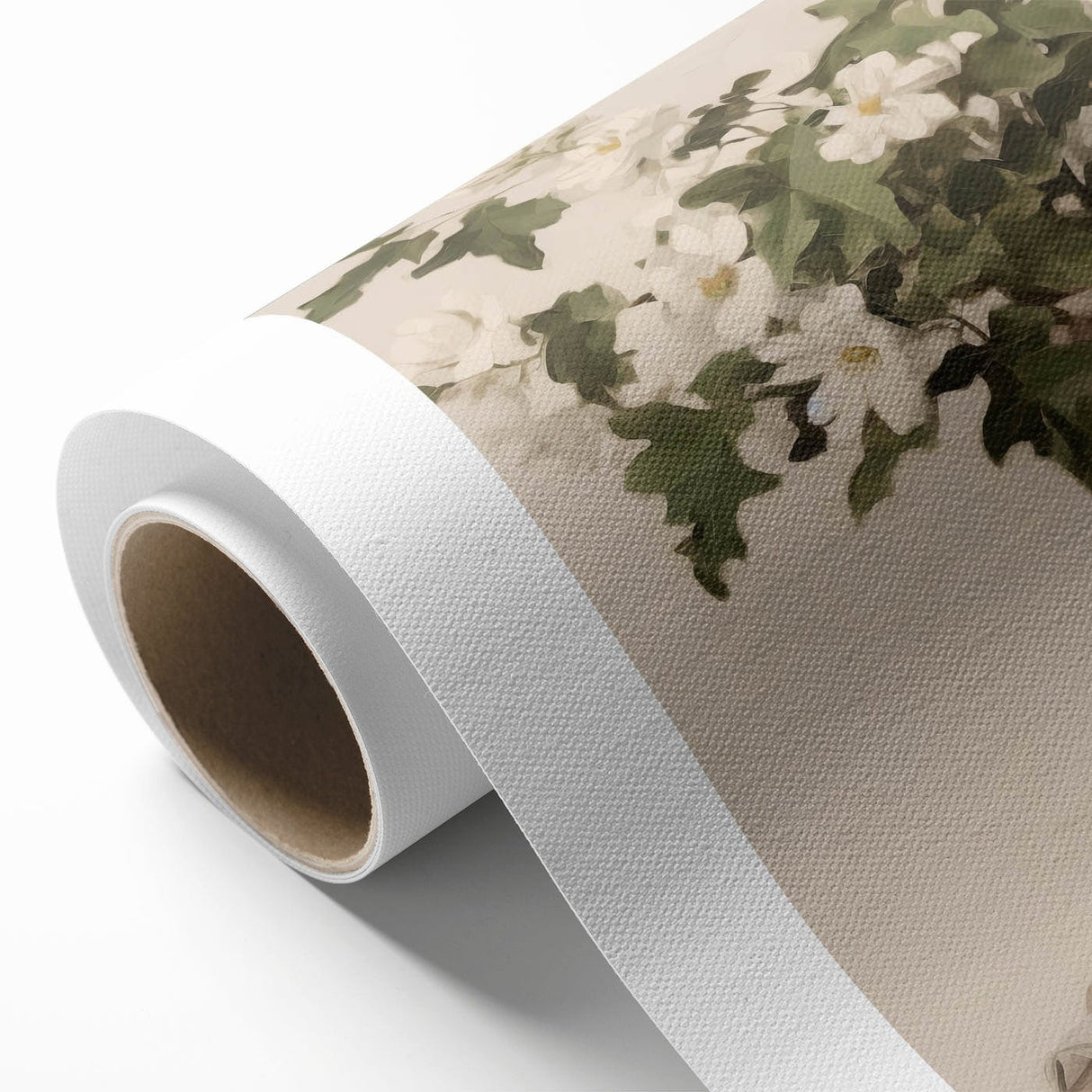 Vintage Botanical Art Prints – White Flowers in Pitcher Illustration