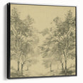Vintage Botanical Art Prints – Scenic Tree Landscape Drawing