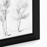 Vintage Botanical Art Prints – Pencil Drawing of Trees – Elegant Wall Art