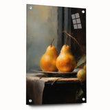 Vintage Botanical Art Prints: Pears in Still Life