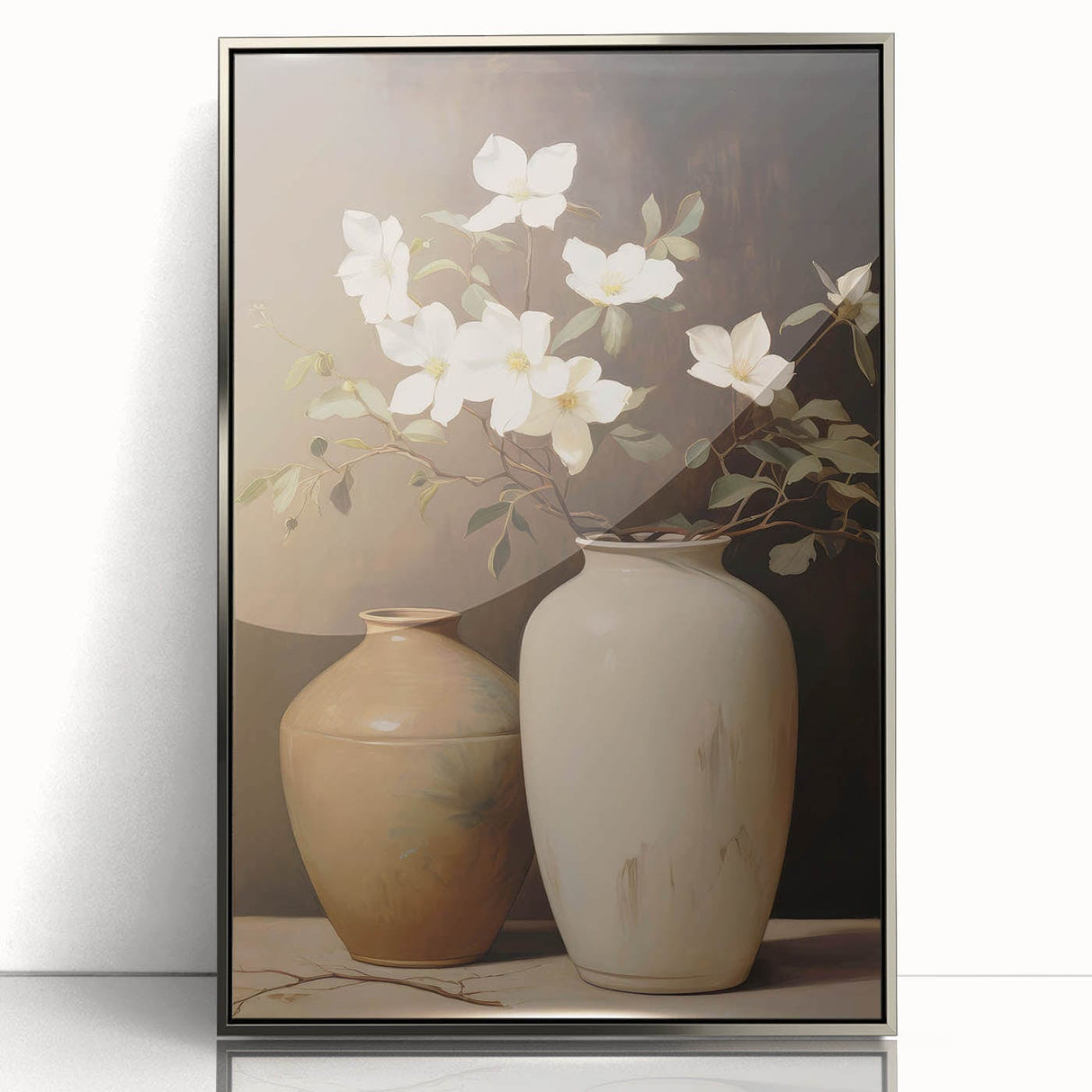 Vintage Botanical Art Prints: Magnolias in Vase