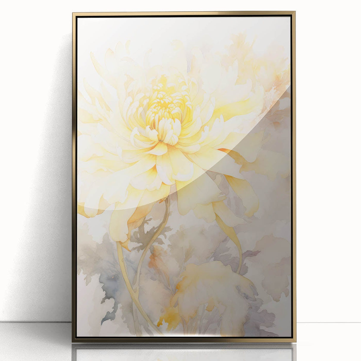 Vintage Botanical Art Prints: Soft Yellow Blossom