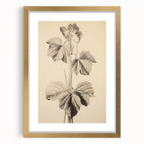Vintage Botanical Art Print: Elegant Leaf Stem Illustration