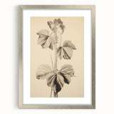 Vintage Botanical Art Print: Elegant Leaf Stem Illustration