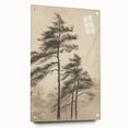 Vintage Botanical Art Print: Soft Tree Sketch Illustration