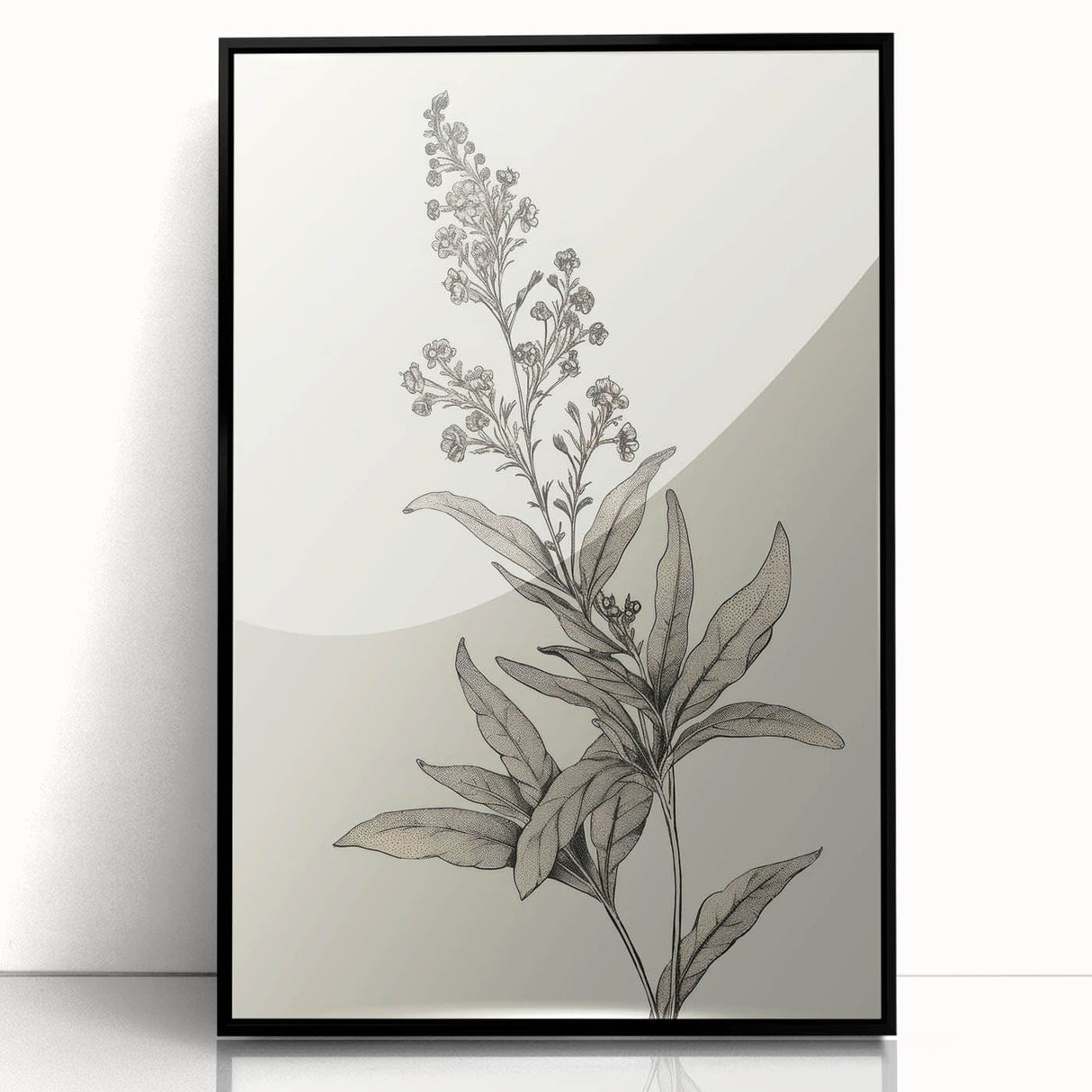 Vintage Botanical Art Prints – Detailed Flowering Plant Illustration