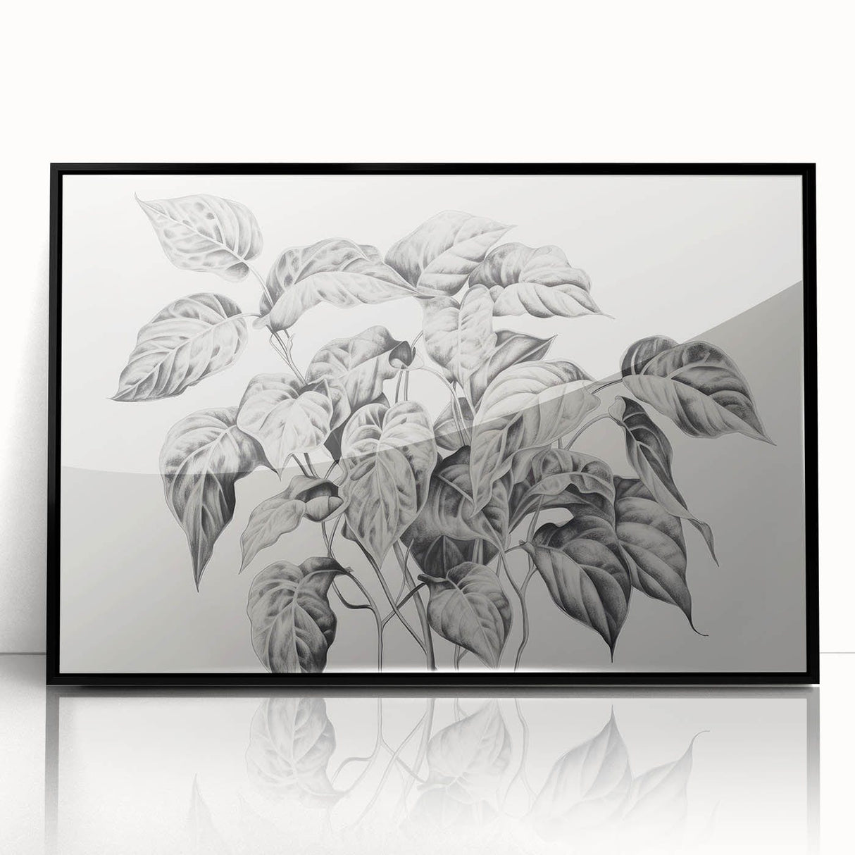 Vintage Botanical Art Prints - Black and White Plant Illustration