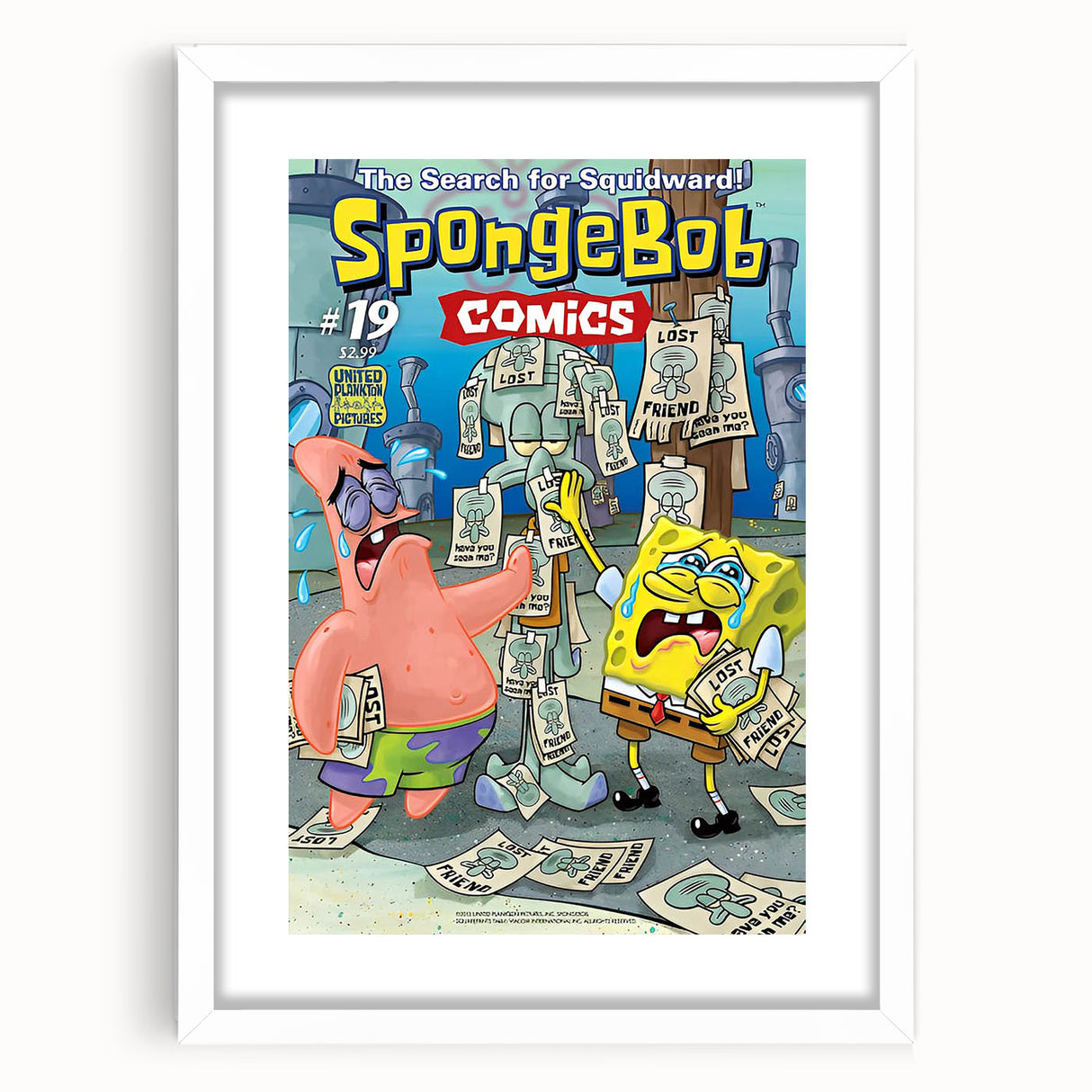 Vintage Comics Wall Art – SpongeBob Retro Cartoon Poster