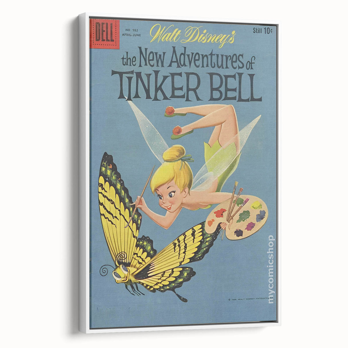 Vintage Comics Wall Art – Tinker Bell Retro Fairy Tale Poster