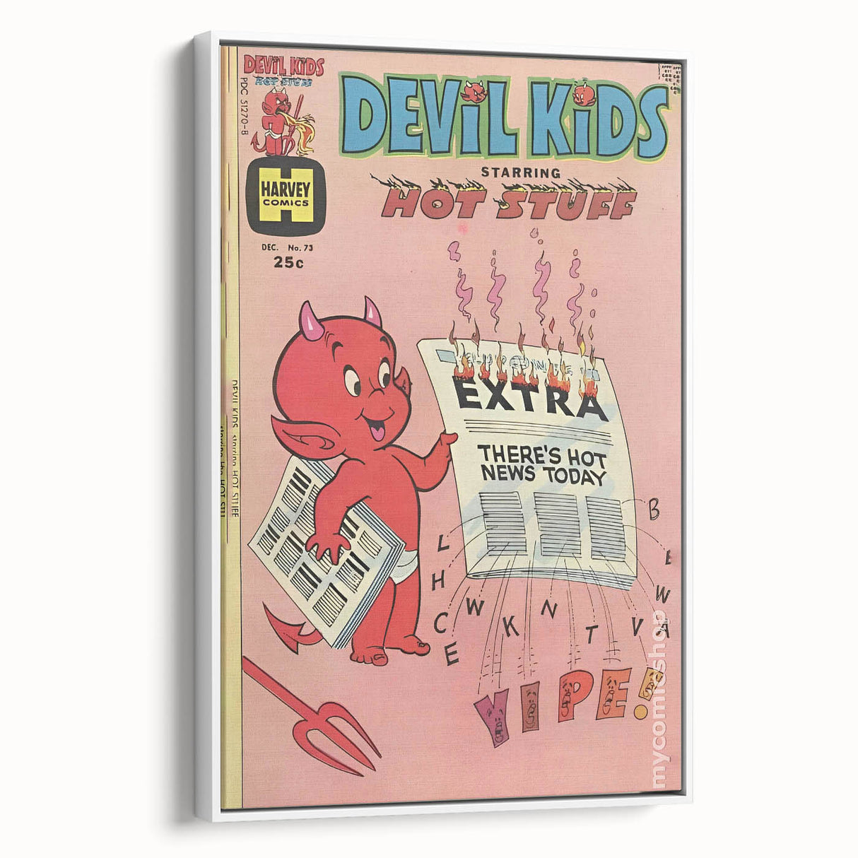 Vintage Comics Wall Art – Hot Stuff Devil Kids Retro Poster