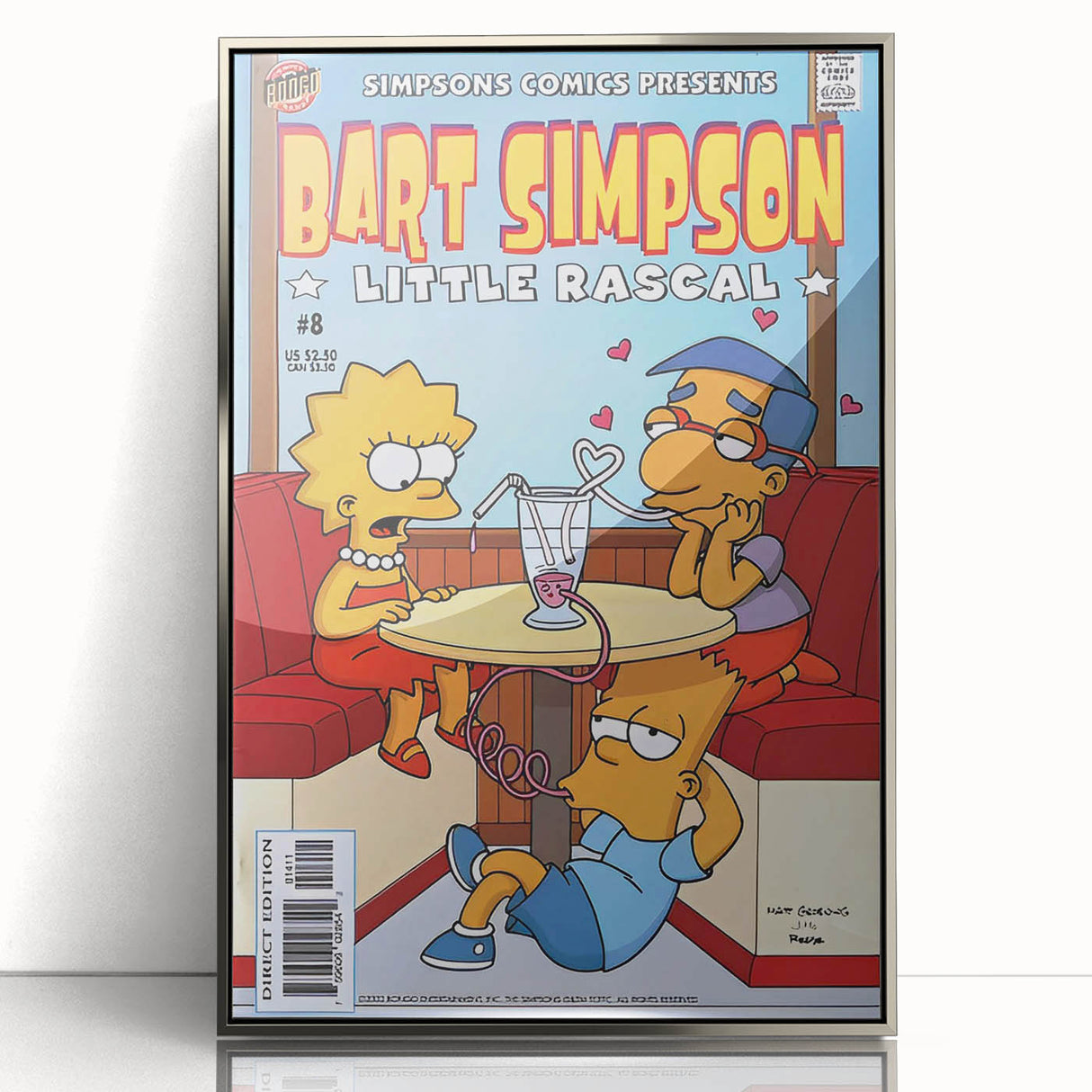 Vintage Comics Wall Art – Bart Simpson Retro Cartoon Poster